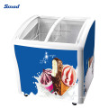 298L Sliding Glass Door Ice Cream Display Chest Freezer